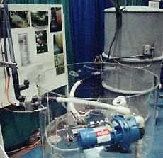Expensive, complicated, ill-conceived greywater system at trade show.